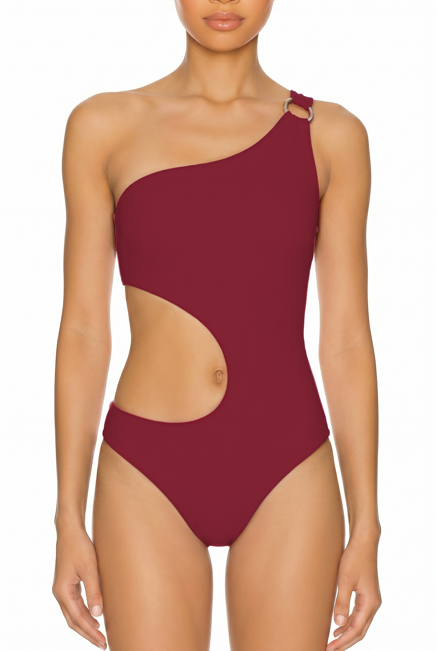 One-Shoulder Cutout Monokini | SWOP028