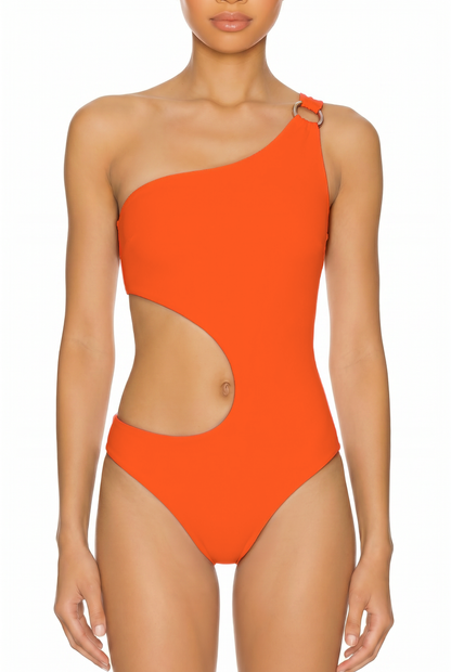 One-Shoulder Cutout Monokini | SWOP028