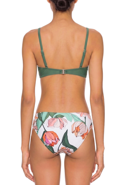 Sweetheart One-Piece Swimsuit with Waist Cutouts and Self-Tie Bow