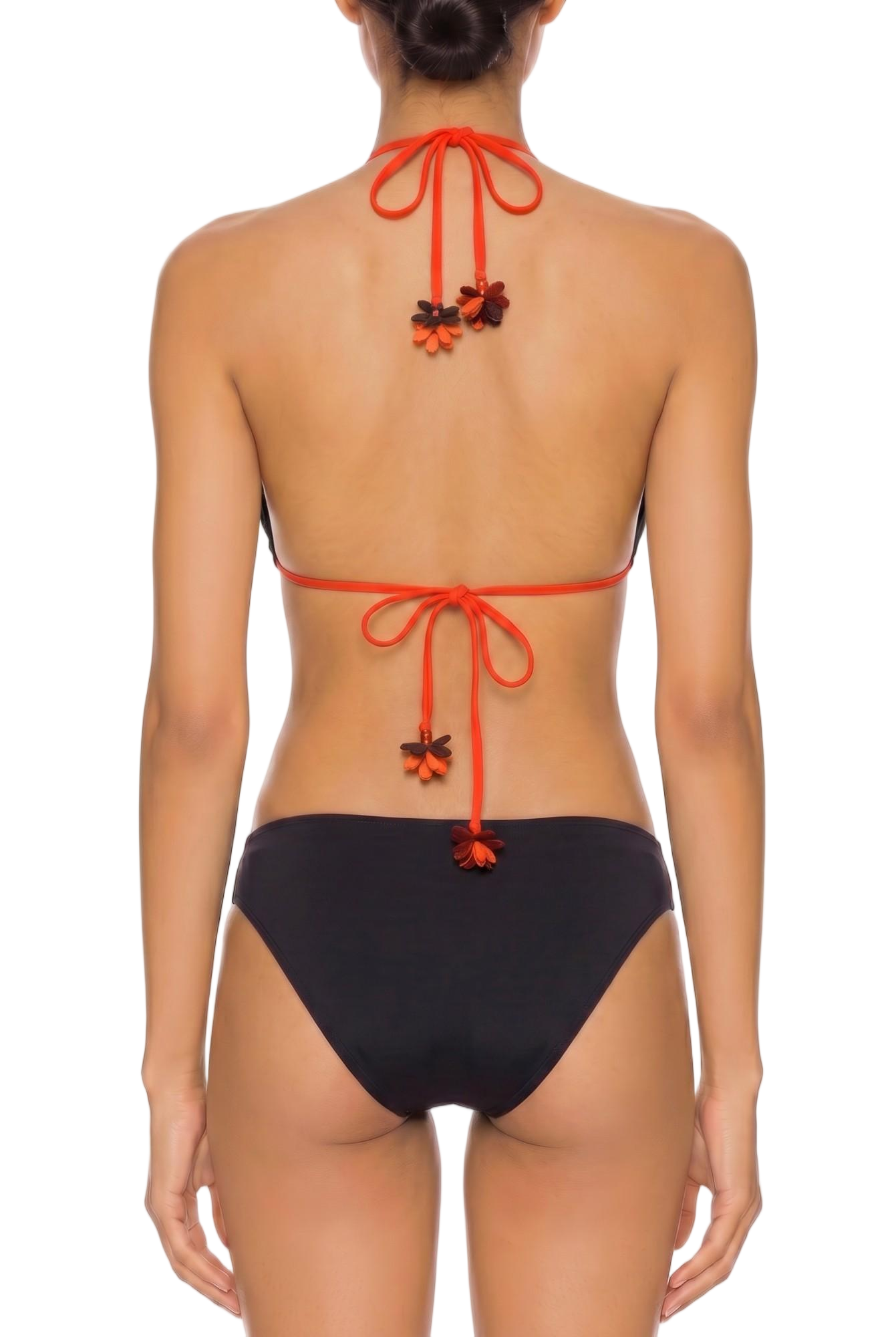 Halter One-Piece Swimsuit with Keyhole and Waist Cutouts