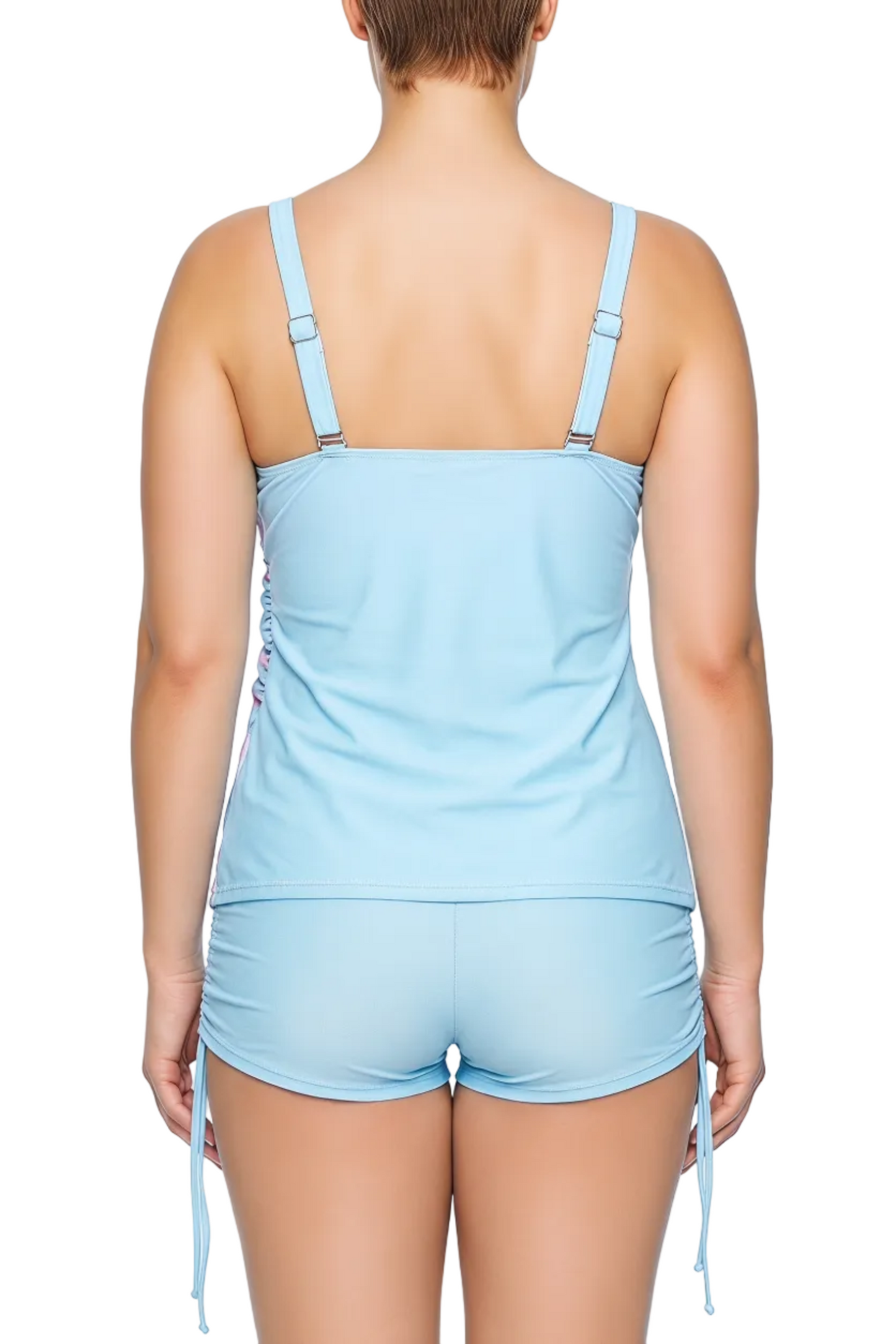 Empire Sweetheart Tankini Top with Twisted Bust and Adjustable Straps | SWPLT016