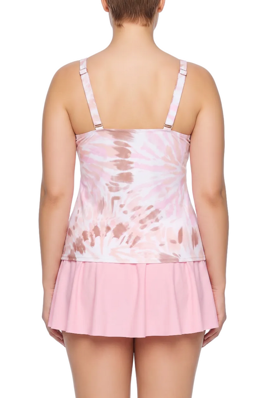 High Neck Keyhole Tankini Top with Adjustable Straps | SWPLT018