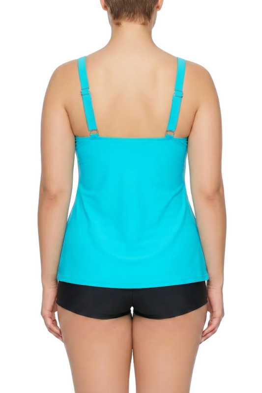 Women's Tiered Ruffle Tankini Top | SWPLT104