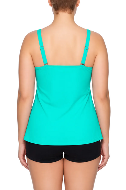 Flowy Tummy Control Tankini Top | SWPLT106