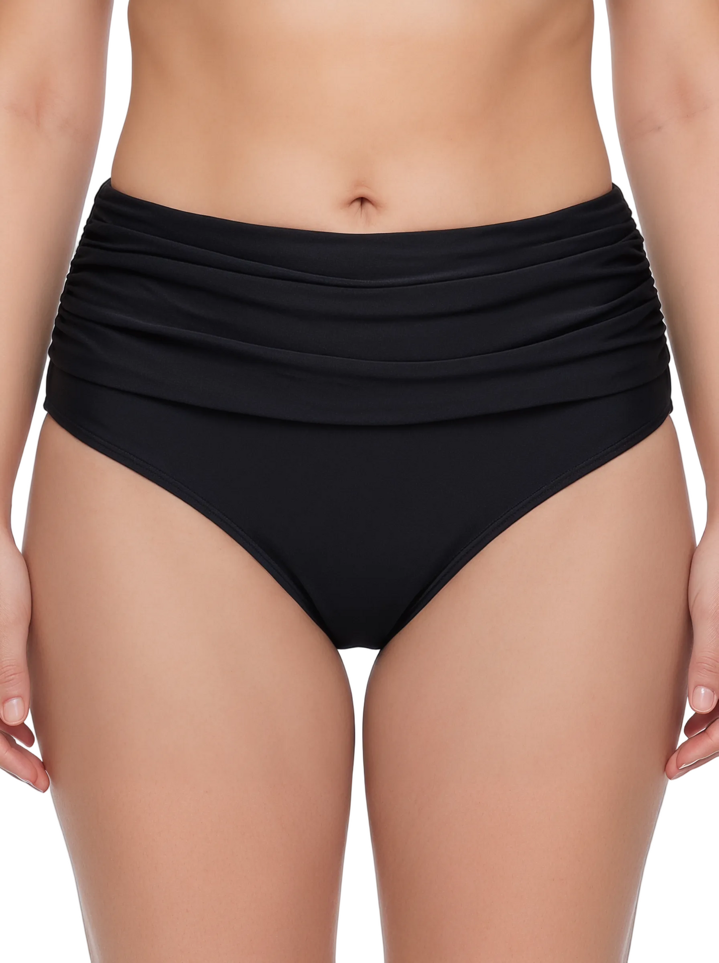 High Waisted Ruched Tankini Bottoms | SWPL502