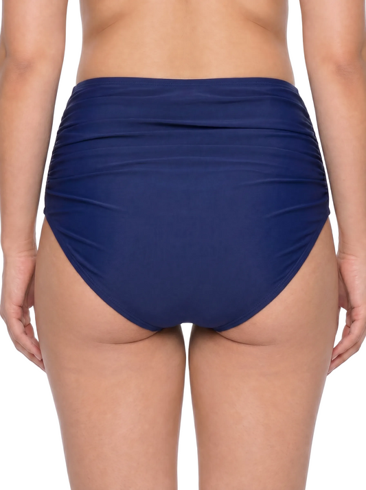 High Waisted Shirred Tankini Bottoms | SWPL504