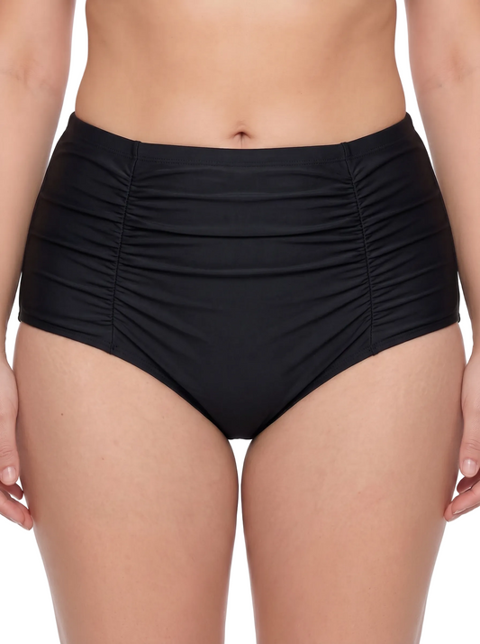 High Waisted Side Ruched Tankini Bottoms | SWPL505