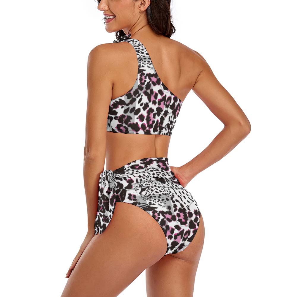 One-Shoulder High-Waisted Bikini Set, product view 4