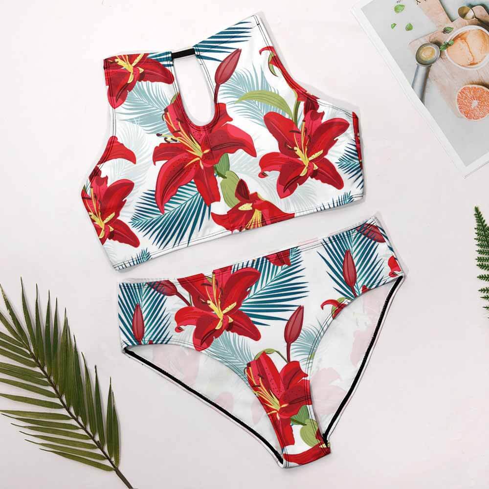 Halter High-Waisted Bikini Set, product view 6