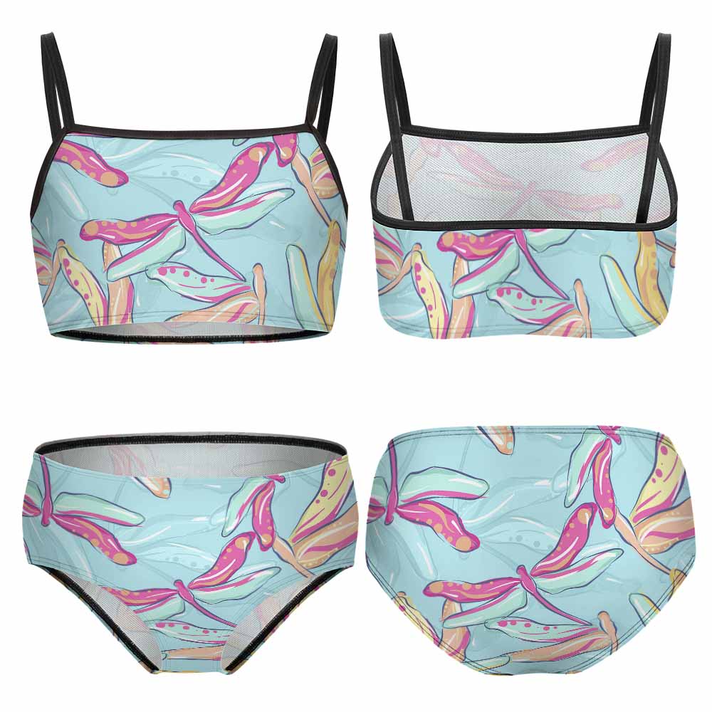Girls' Square-Neck Cami Bikini Set, product view 7