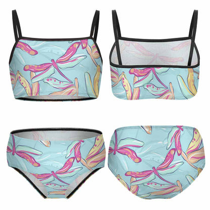 Girls' Square-Neck Cami Bikini Set, product view 7