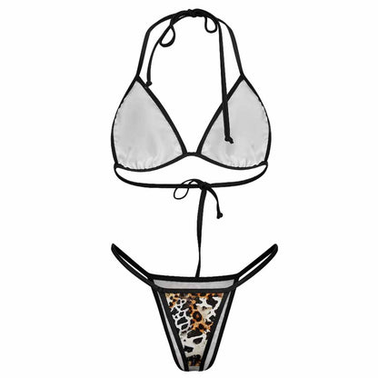 Plunge Triangle Mid-Rise Bikini Set, product view 5