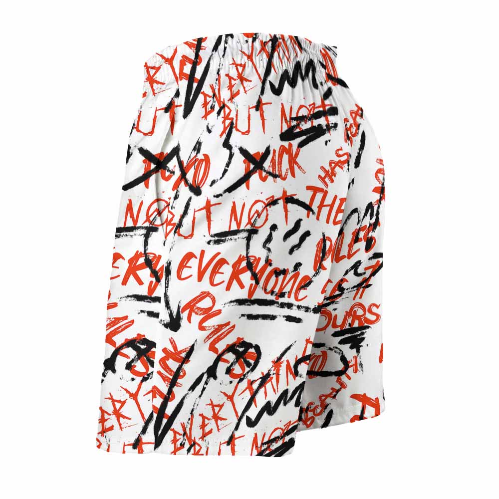 Men's Elastic-Waist Peach-Skin Board Shorts, product view 4