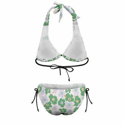 Plus-Size Wide-Strap Lace-Up Bikini Set, product view 5