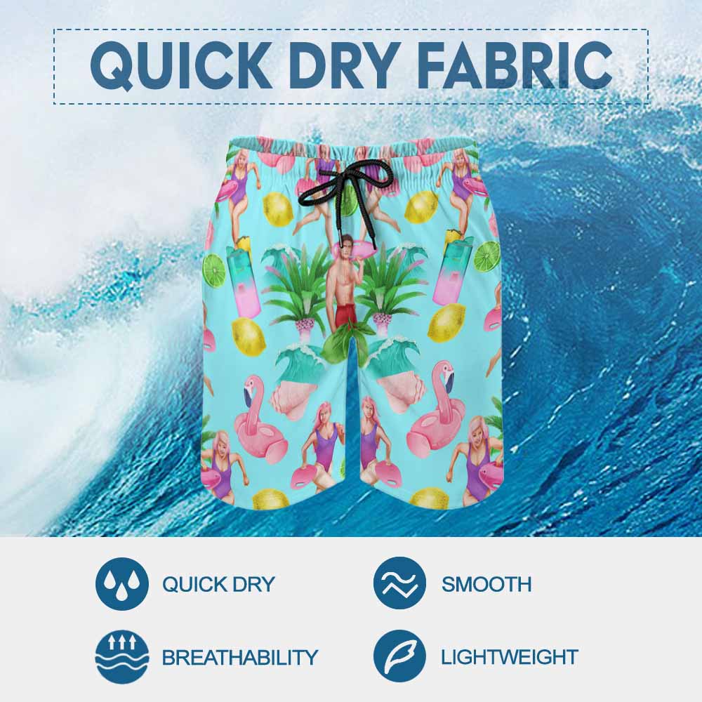 Men's Mesh-Lined Quick-Dry Board Shorts, product view 8