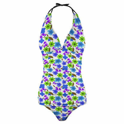 Halter Plunge One-Piece Swimsuit, product view 4