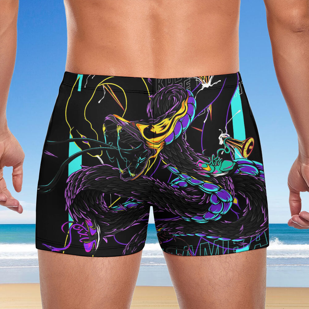 Men's Knee-Length Compression Swim Jammers, product view 4