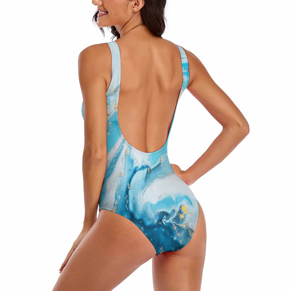 Scoop-Neck Low-Back One-Piece Swimsuit, product view 3