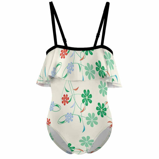 Girls' Flounce Cami One-Piece Swimsuit