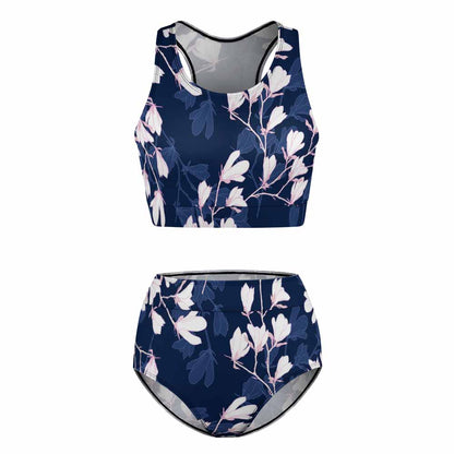 High-Neck Racerback High-Waisted Bikini Set, product view 8